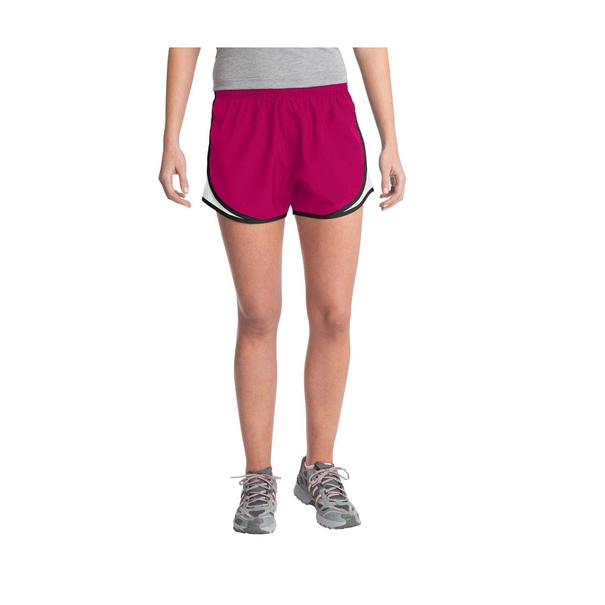 Sport Tek Girls Pink Athletic Shorts Youth Size Small